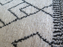 Aspect Furniture Marjan-Diamond/rhombus Pattern Geometric Thick Soft Shaggy Rug,cream/grey,120 X 170 Cm - thumbnail 4