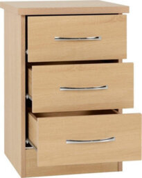 Seconique Nevada 4 Door 2 Drawer Mirrored Wardrobe Set Sonoma Oak 2 Man Del - thumbnail 9