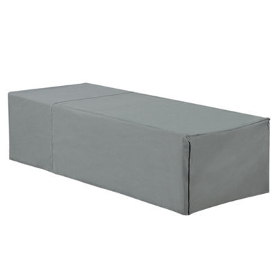 Beliani Rain Cover Chuva 205 Cm 75 Cm 50 Cm Grey