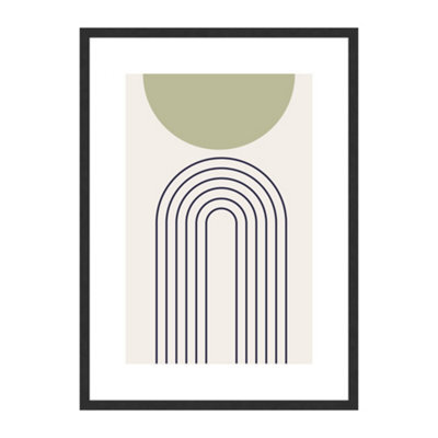 Accent By Nielsen Velino Black Picture Frame 50X70Cm - With Glass Front And Abstract Poster Print - image 1