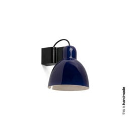 Luminosa Lighting Luminosa Venice White Dome Wall Lamp Cobalt Blue