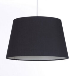 K Living Black Tapered Drum Shade For Ceiling And Table 14 Inch - thumbnail 2