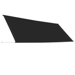 Walplus Retractable Awning Garden Sun Shade Canopy Gazebo For Back Door, Porch, Patio 400X150 Cm Anthracite - thumbnail 4
