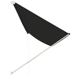 Walplus Retractable Awning Garden Sun Shade Canopy Gazebo For Back Door, Porch, Patio 400X150 Cm Anthracite - thumbnail 3