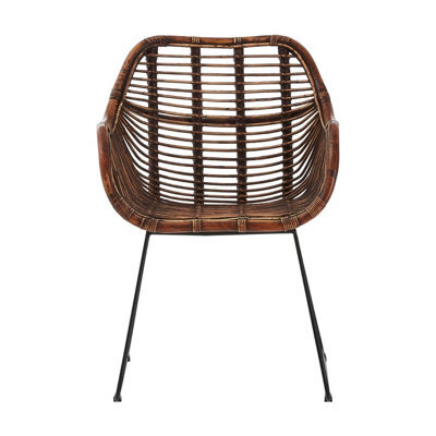 Orsina Natural Rattan Gata Chair, Armrest Rattan Chair - image 1