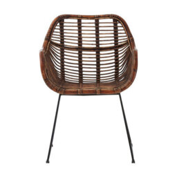 Orsina Natural Rattan Gata Chair, Armrest Rattan Chair - thumbnail 1