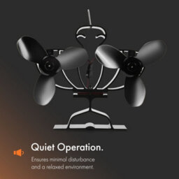 Vonhaus Stove Fan With 6 Blades For Wood/log Burners, Fireplaces, Stove Heaters, Silent Operation, Eco Friendly, Self Powered - thumbnail 5