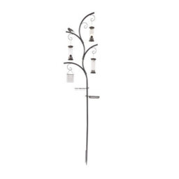 Wild Wings Bird Feeding Station With Water Dish, Feed Tray, Suet Cake Holder, 1 Peanut & 2 Seed Hanging Feeders - H240 X W58Cm - thumbnail 2