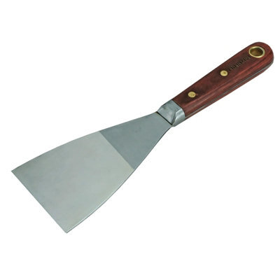Faithfull Stainless Steel Bird Table Scraper 64mm With Wooden Handle