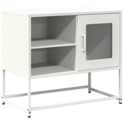 Berkfield Industrial Tv Cabinet White 68X39X60.5 Cm Steel - thumbnail 1