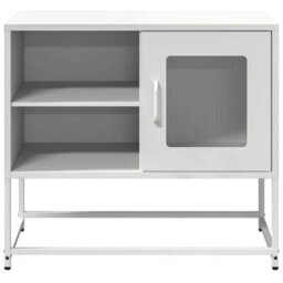 Berkfield Industrial Tv Cabinet White 68X39X60.5 Cm Steel - thumbnail 5