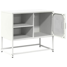 Berkfield Industrial Tv Cabinet White 68X39X60.5 Cm Steel - thumbnail 6