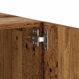 Berkfield Tv Cabinet With Led Lights Old Wood 100X35X40 Cm Engineered Wood - thumbnail 8