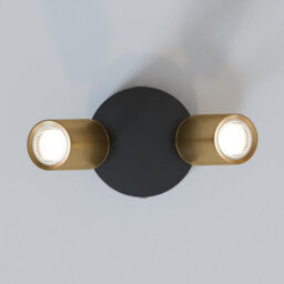 Industrial Ceiling Light 2 Way Adjustable Spotlight Gu10 Rotatable Dual Head Metal Ceiling Light For Bedroom Living Room - thumbnail 8