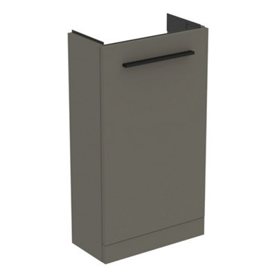 Ideal Standard I.life S Slimline Matt Quartz Grey Freestanding Bathroom Vanity Unit (H) 740mm (W) 410mm - image 1