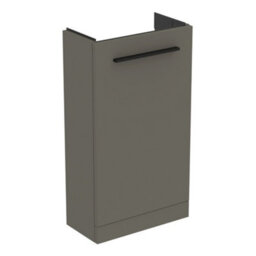 Ideal Standard I.life S Slimline Matt Quartz Grey Freestanding Bathroom Vanity Unit (H) 740mm (W) 410mm - thumbnail 1