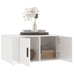 Berkfield Coffee Table High Gloss White 80X50X36 Cm Engineered Wood - thumbnail 4