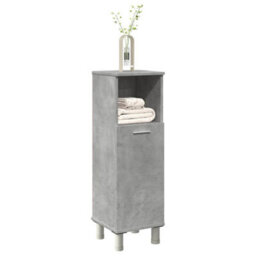 Berkfield Bathroom Cabinet Concrete Grey 30X30X95 Cm Engineered Wood - thumbnail 1