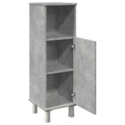Berkfield Bathroom Cabinet Concrete Grey 30X30X95 Cm Engineered Wood - thumbnail 7