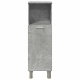 Berkfield Bathroom Cabinet Concrete Grey 30X30X95 Cm Engineered Wood - thumbnail 4