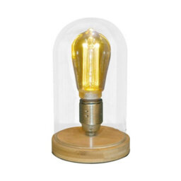 Straits Bamboo & Glass Dome Table Lamp