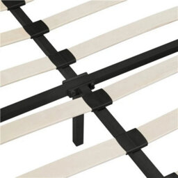 150X200Cm Black Upholstered Platform Bed With Adjustable Headboard And 2 Drawers - thumbnail 3