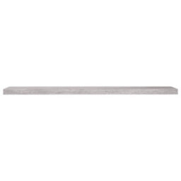 Berkfield Floating Wall Shelves 2 Pcs Concrete Grey 120X23.5X3.8 Cm Mdf - thumbnail 5