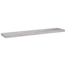 Berkfield Floating Wall Shelves 2 Pcs Concrete Grey 120X23.5X3.8 Cm Mdf - thumbnail 4