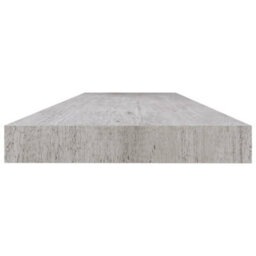 Berkfield Floating Wall Shelves 2 Pcs Concrete Grey 120X23.5X3.8 Cm Mdf - thumbnail 6