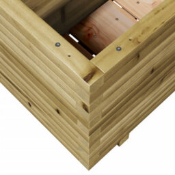 Berkfield Rustic Garden Planter 90X40X49.5 Cm Impregnated Wood Pine - thumbnail 8