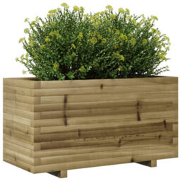 Berkfield Rustic Garden Planter 90X40X49.5 Cm Impregnated Wood Pine - thumbnail 4