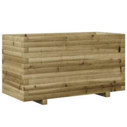 Berkfield Rustic Garden Planter 90X40X49.5 Cm Impregnated Wood Pine - thumbnail 7