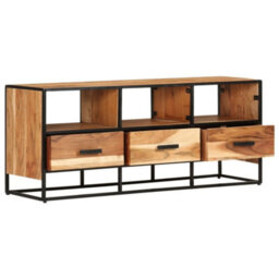 Berkfield Tv Cabinet 110X30X45 Cm Solid Acacia Wood - thumbnail 3