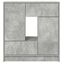 Berkfield Sideboard With Drawers And Doors Concrete Grey 70.5X34X74.5 Cm - thumbnail 6