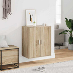 Berkfield Durable Shoe Cabinet Sonoma Oak 60X35X70 Cm Engineered Wood - thumbnail 3