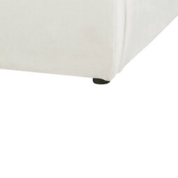 Beliani Bed Velvet Bajonna 180 X 200 Cm (Eu Super King) Off-White - thumbnail 9
