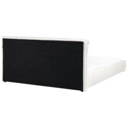 Beliani Bed Velvet Bajonna 180 X 200 Cm (Eu Super King) Off-White - thumbnail 6