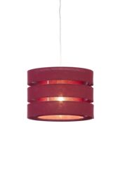 Trio Crimson Red Pendant Cylinder Light Shade (D)28Cm - thumbnail 3