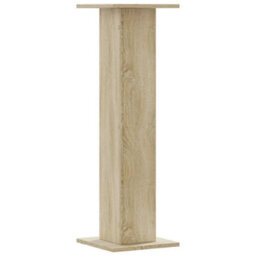 Walplus Plant Stands 2 Pcs Sonoma Oak 30X30X95 Cm Engineered Wood - thumbnail 7