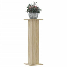Walplus Plant Stands 2 Pcs Sonoma Oak 30X30X95 Cm Engineered Wood - thumbnail 1