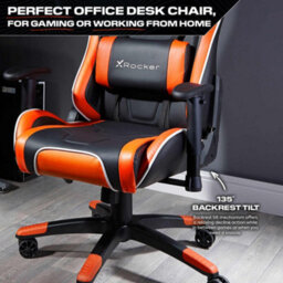 X Rocker Agility Esport Ergonomic Gaming Chair - Black / Orange - thumbnail 5