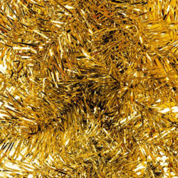 Berkfield Elegant Christmas Garland With Led Lights 5 M Gold - thumbnail 4