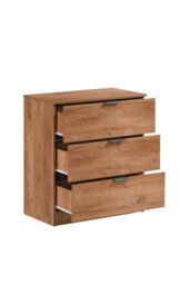Richmond Chestnut Oak 3 Drawer Chest Of Drawers Bedroom Storage Furniture - thumbnail 9