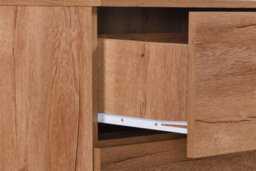 Richmond Chestnut Oak 3 Drawer Chest Of Drawers Bedroom Storage Furniture - thumbnail 6