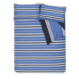 Smart Living Printed Reversible Polycotton Banded Stripe Duvet Cover And Pillowcase - thumbnail 7