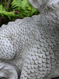 Mythical 'terracotta Dragon' Stone Cast Ornament - thumbnail 5