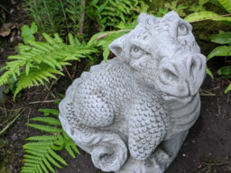 Mythical 'terracotta Dragon' Stone Cast Ornament - thumbnail 6