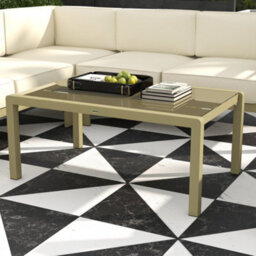 Outsunny 5 Pcs Garden Sofa Set W/ Cushions, Aluminium Furniture Sets, Gold - thumbnail 8
