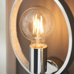 Anson Lighting Merritt Bathroom Wall Light Finished In Chrome Plate And Clear Faceted Acrylic - thumbnail 2