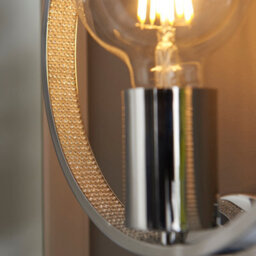 Anson Lighting Merritt Bathroom Wall Light Finished In Chrome Plate And Clear Faceted Acrylic - thumbnail 5